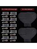 10 Pack Clear Heart-Shaped LED Bobo Balloons With Red Lights, Perfect For Christmas, Valentine's Day, Weddings, Birthdays, And Party Decorations -