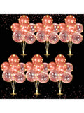 LED Balloon Centerpiece Set 6 Pack With Stands And 60 Light Up Balloons For Baby Shower Birthday Wedding Halloween Christmas Party Table Decor -