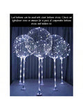 6PCS White LED Bobo Balloons DIY Kit Clear Light-Up Balloons for Parties