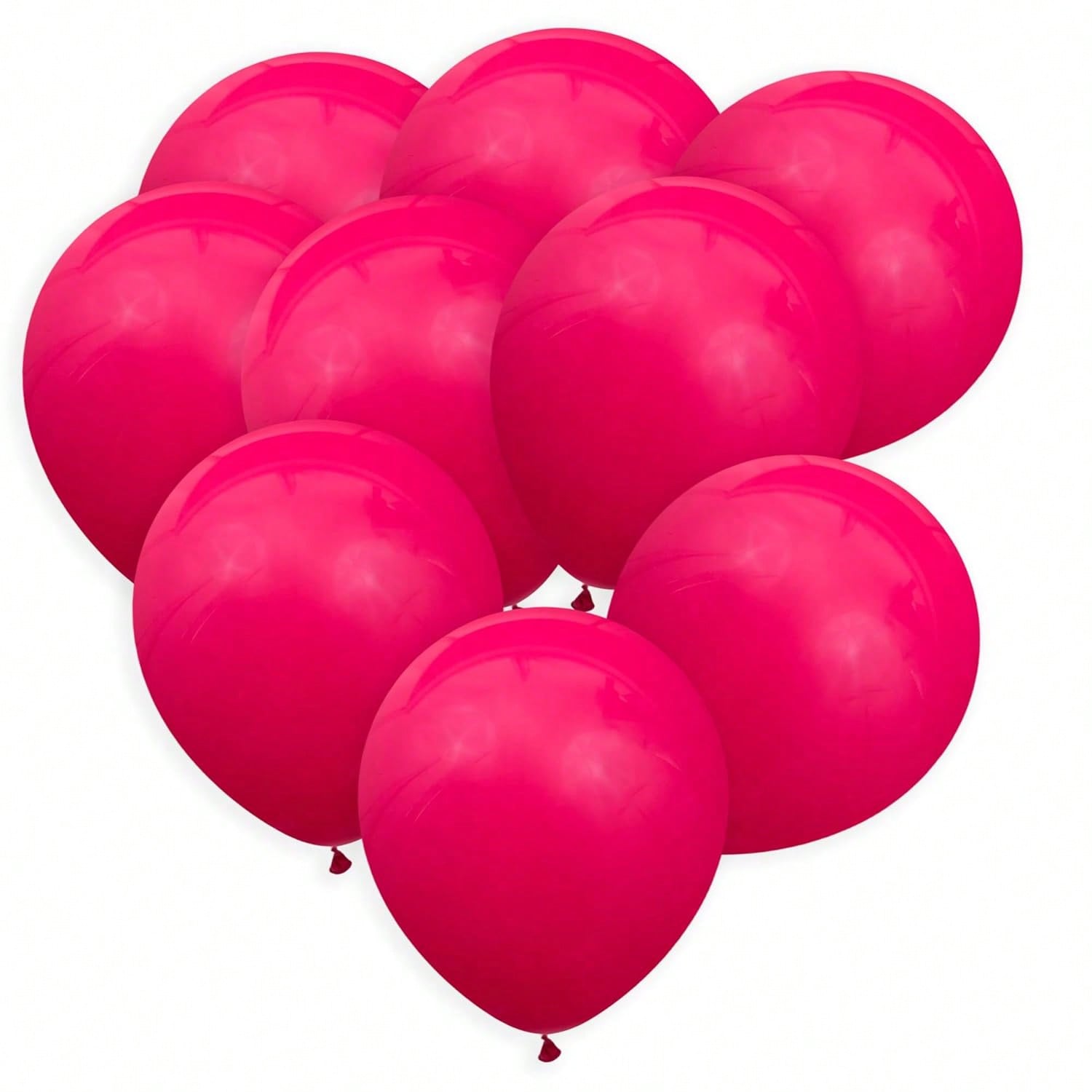50-Pack 12" Hot Pink Latex Balloons for Birthdays, Weddings & Showers