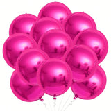 12pcs 22 Inch Hot Pink Foil Balloons for Bridal Shower Birthday Party Decor