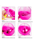 6-Pack 22-Inch Hot Pink Mylar Foil Balloons for Pink-Themed Party Decorations