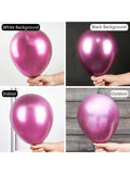 50 Pc 12 Inch Metallic Hot Pink Latex Balloons for Birthdays and Party Decor