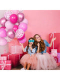 68-Piece Pink Balloon Kit 12 Inch Metallic and Confetti for Party Decor