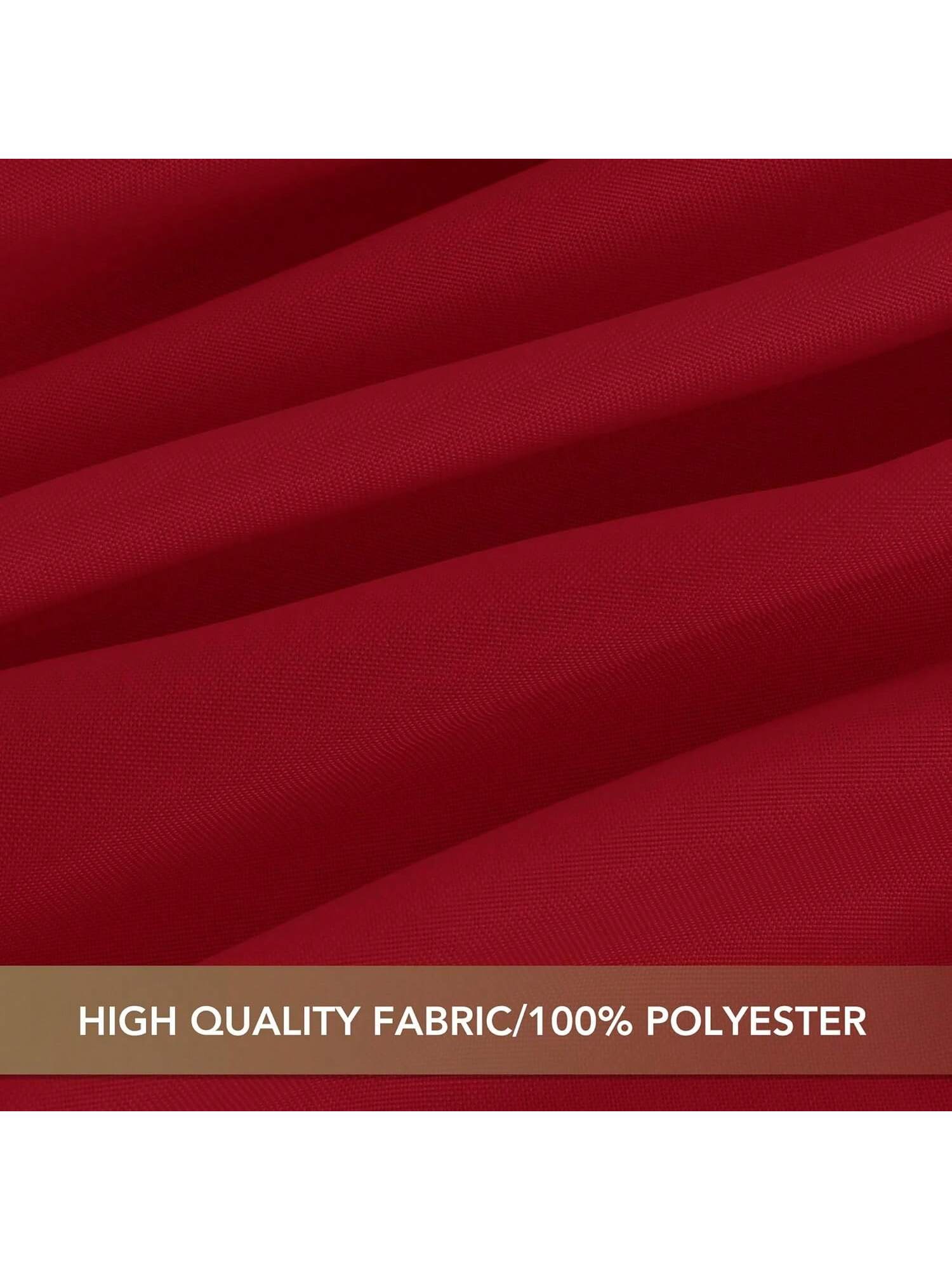 8-Pack Of Red Polyester Tablecloths For 6-Foot Rectangle Tables, Washable And Perfect For Weddings, Christmas Parties, Birthdays, Banquets, And Receptions. (54x108 Inches),