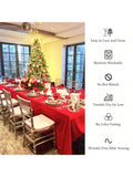 8-Pack Red 60x102 Inch Rectangular Tablecloths For Events