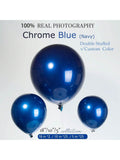 Chrome Blue Balloon Garland Kit 52PCS Mixed Sizes for Parties & Weddings