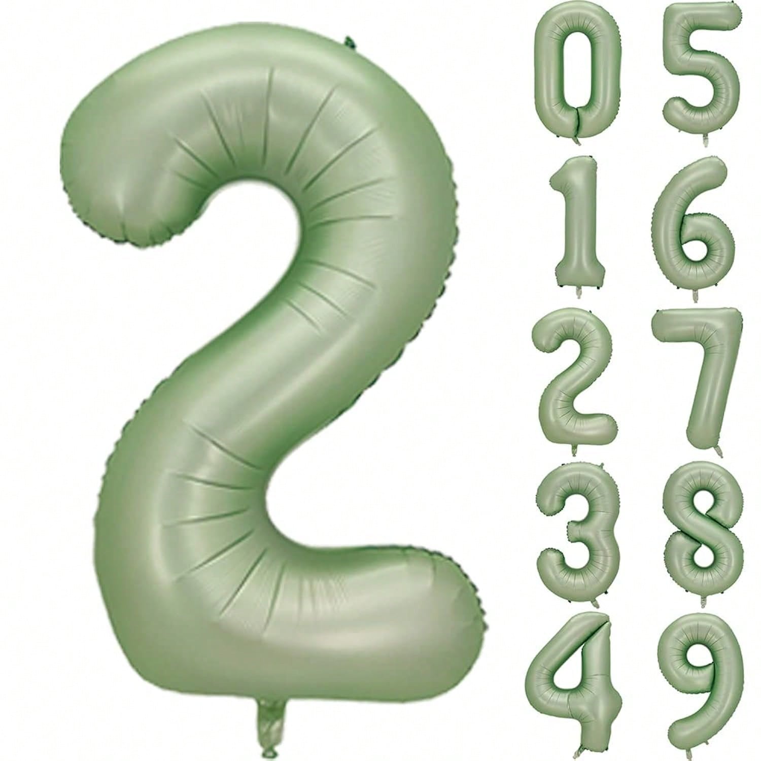 40 Inch Number 2 Balloon for 2nd Birthday Party Decorations