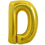 40 Inch Gold Letter D Foil Balloon for Birthday and Anniversary Decor