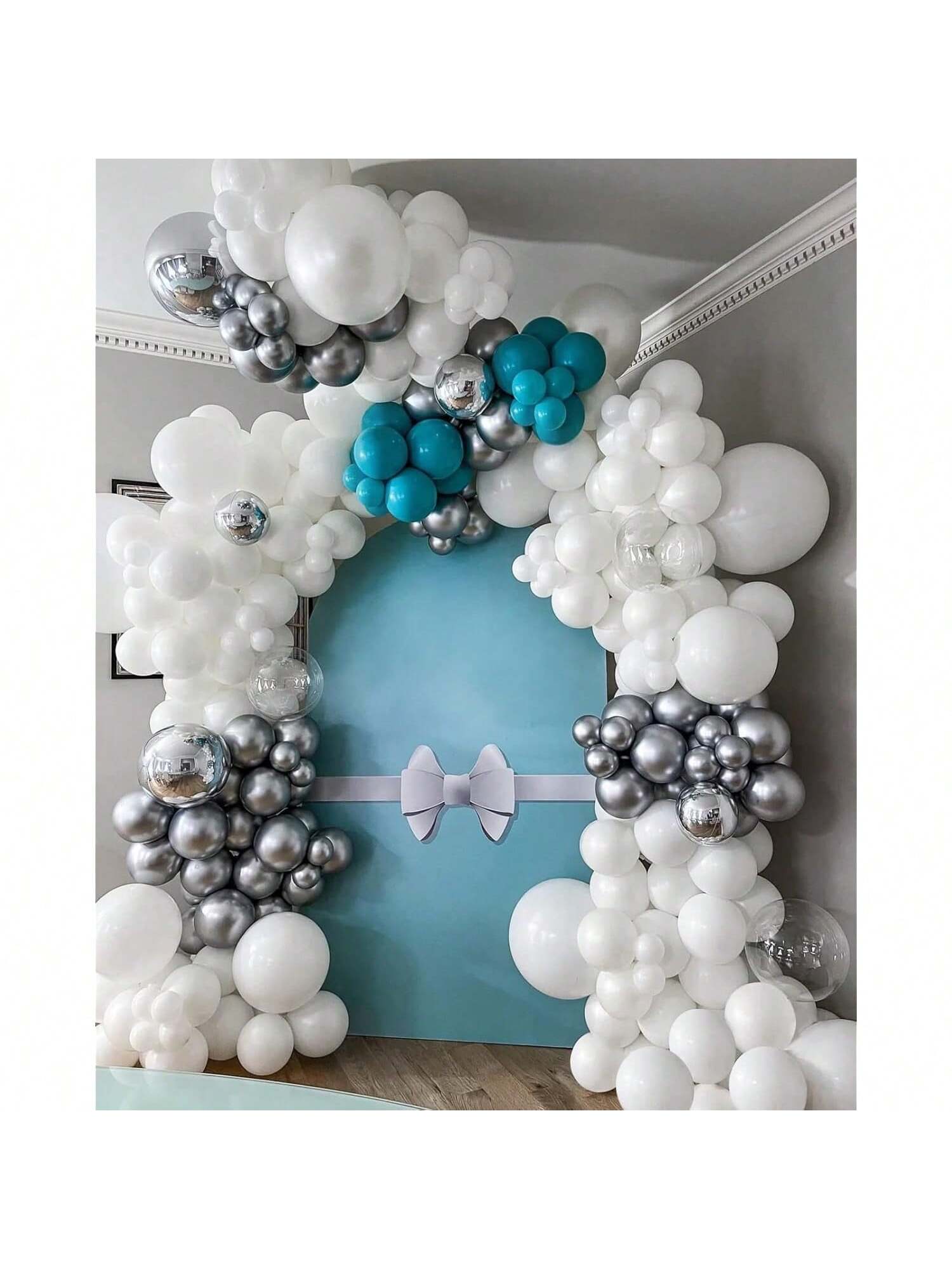 50-Pack 12-Inch White Matte Latex Balloons for Parties Weddings and Showers