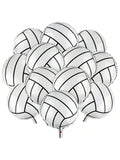 12-Pc 20-Inch Volleyball Foil Balloons for Birthday and Sports Party Decorations