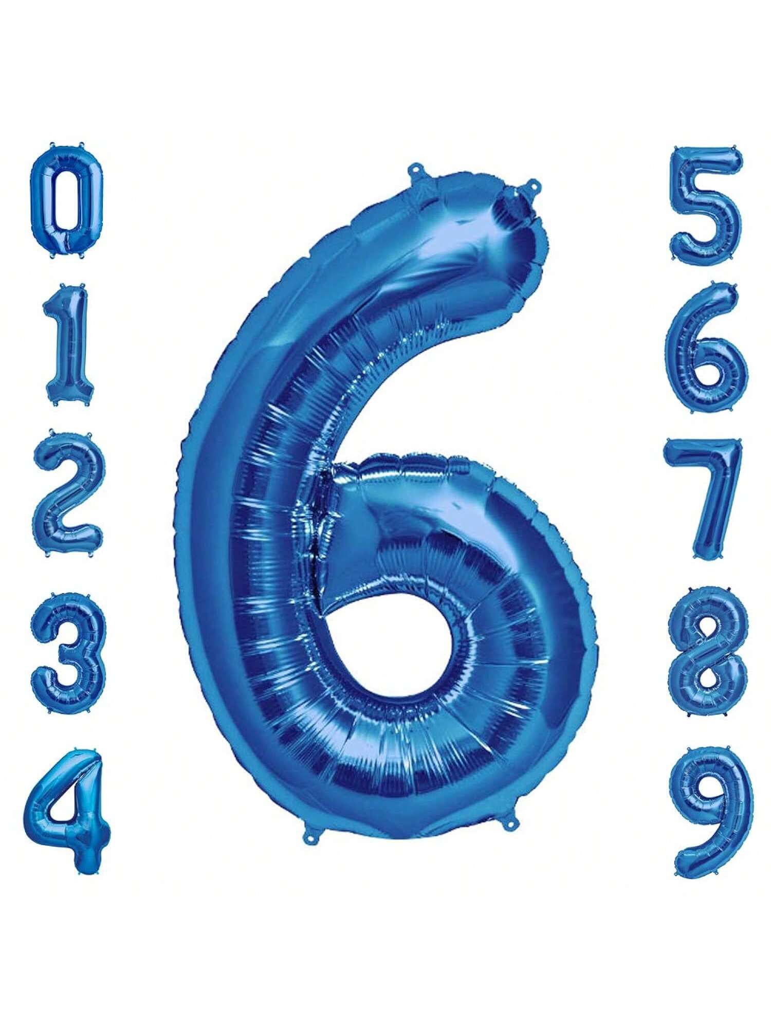 Number 6 Balloon, 6Th Birthday Party Decorations For , Sapphire Blue, 40 Inch-