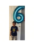 Number 6 Balloon, 6Th Birthday Party Decorations For , Sapphire Blue, 40 Inch-