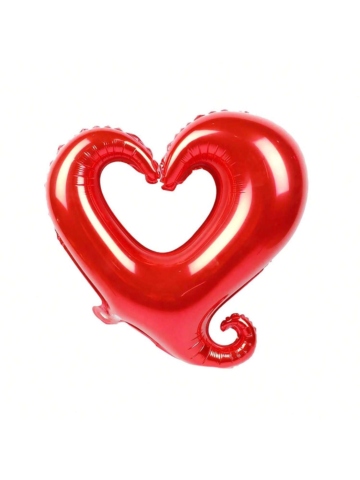 Red Heart Balloons, Heart Shape Foil Mylar Helium Balloon 10 Pcs