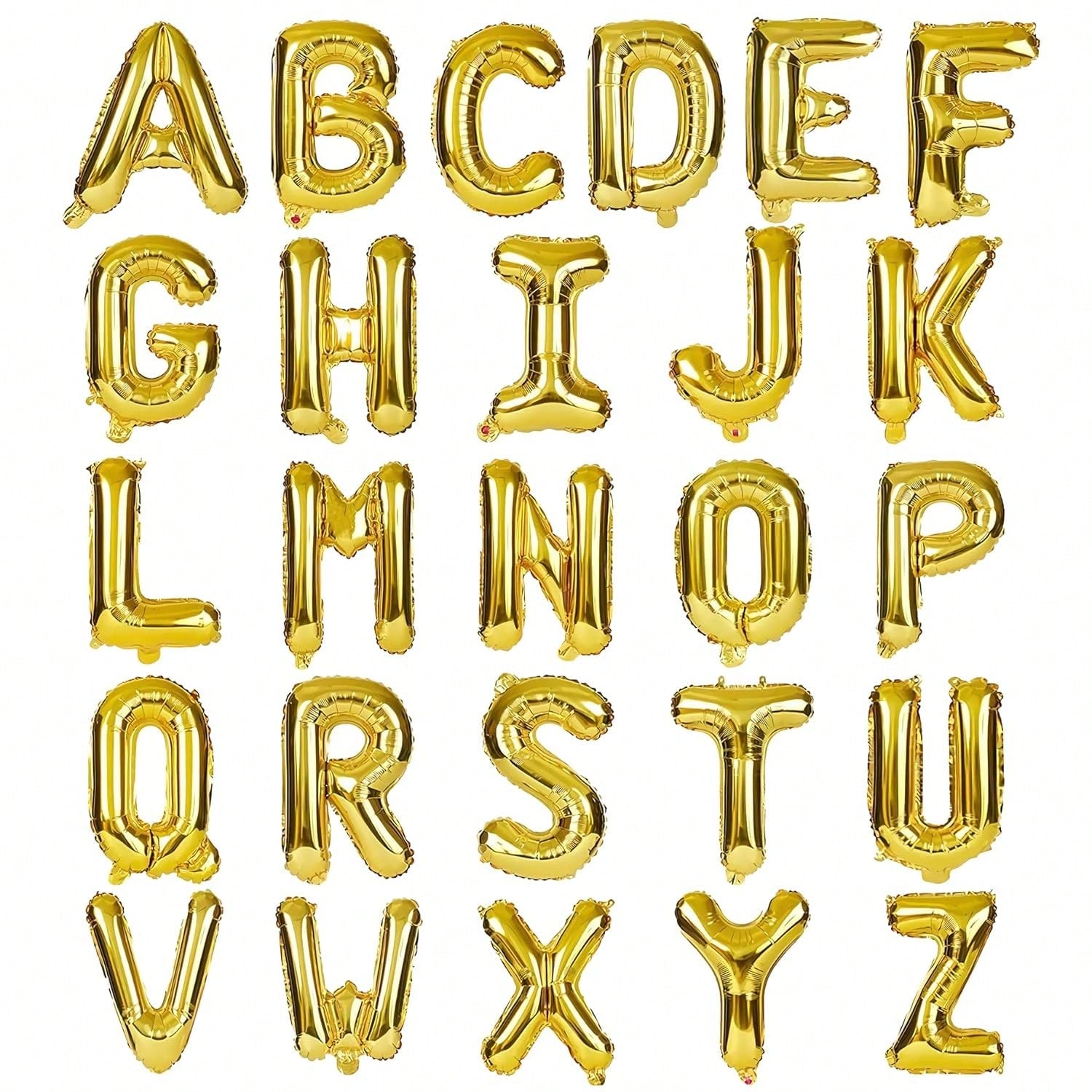 16-Inch Mylar Foil Alphabet Balloons A-Z for Birthday Wedding Party Decor