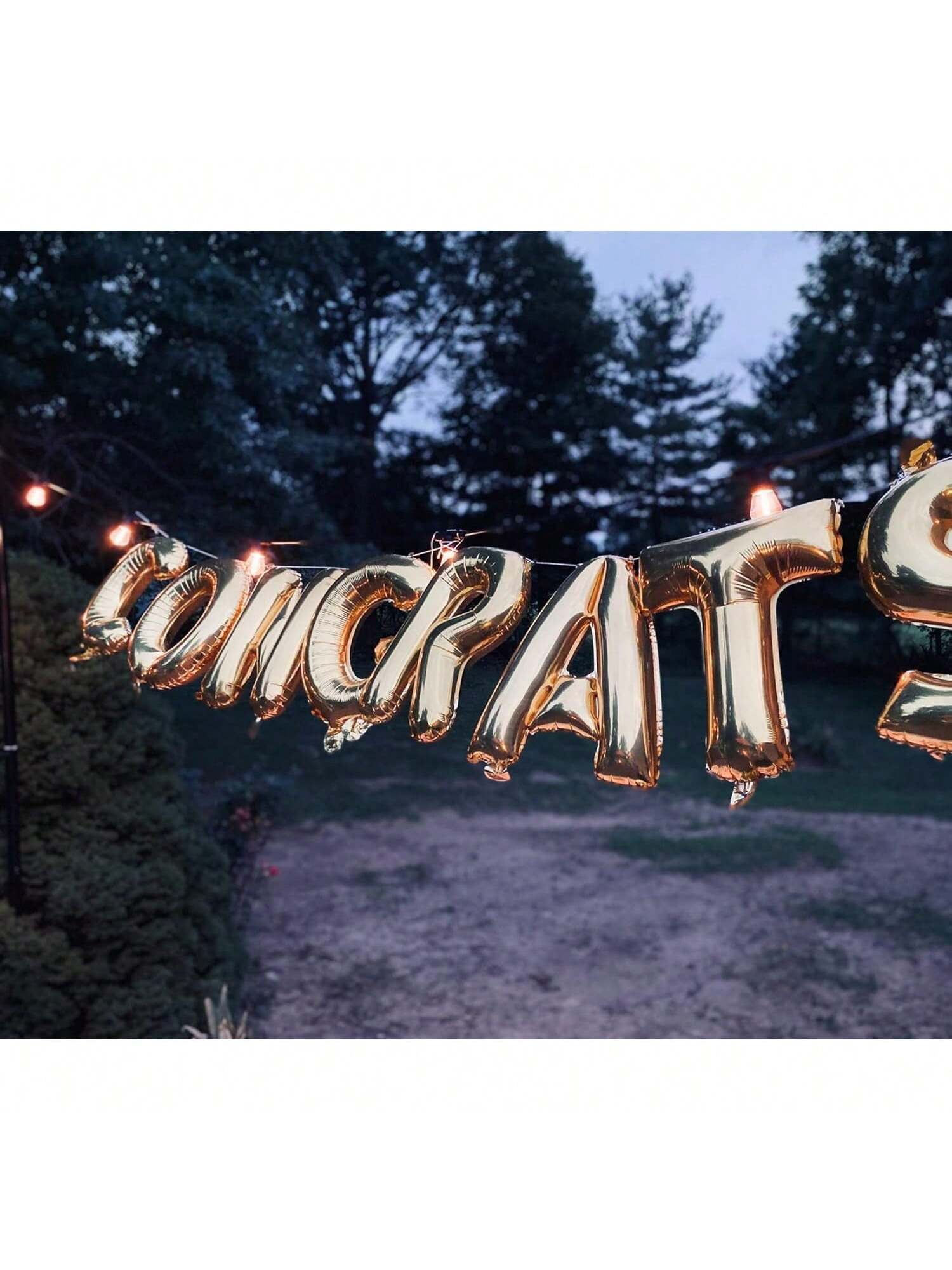 16-Inch Mylar Foil Alphabet Balloons A-Z for Birthday Wedding Party Decor