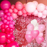 100pcs Valentines Balloon Arch Kit Pink Red White Heart Balloons for Party Decor
