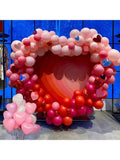 100pcs Valentines Balloon Arch Kit Pink Red White Heart Balloons for Party Decor