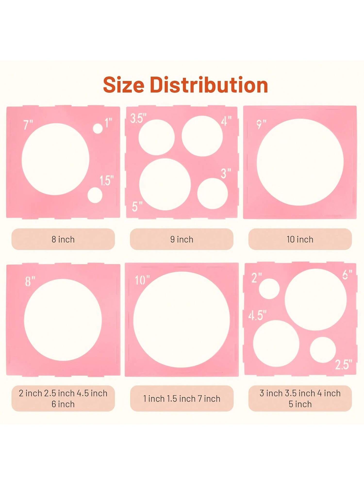 12-Hole Pink Plastic Balloon Sizer Cube for Arches Towers Columns 2-10 Inch