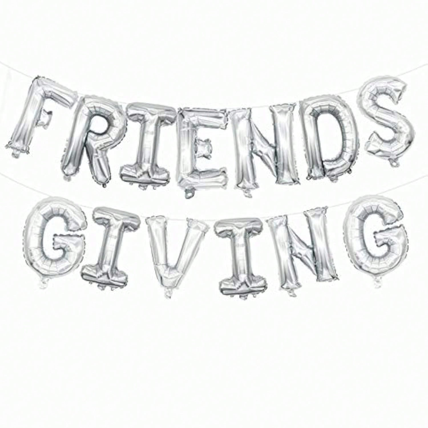 16 Inch Friendsgiving Foil Balloons Banner Thanksgiving Party Decor