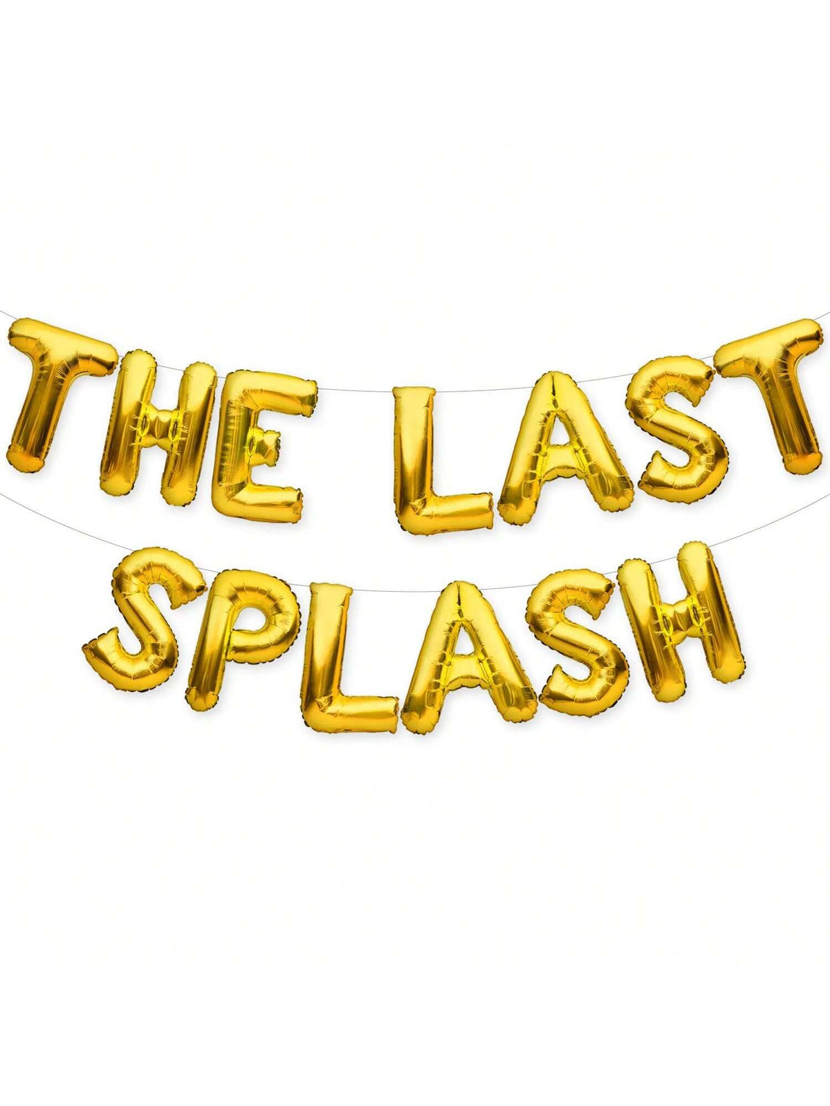 The Last Splash Balloons Banner Gold Bachelorette Party Decorations