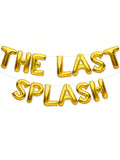 The Last Splash Balloons Banner Gold Bachelorette Party Decorations