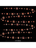 Rose Gold 10th Birthday Garland Banner Metallic Streamer Decorations for Party