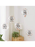 Rose Gold 43rd Confetti Balloons for 43rd Birthday Party Decor