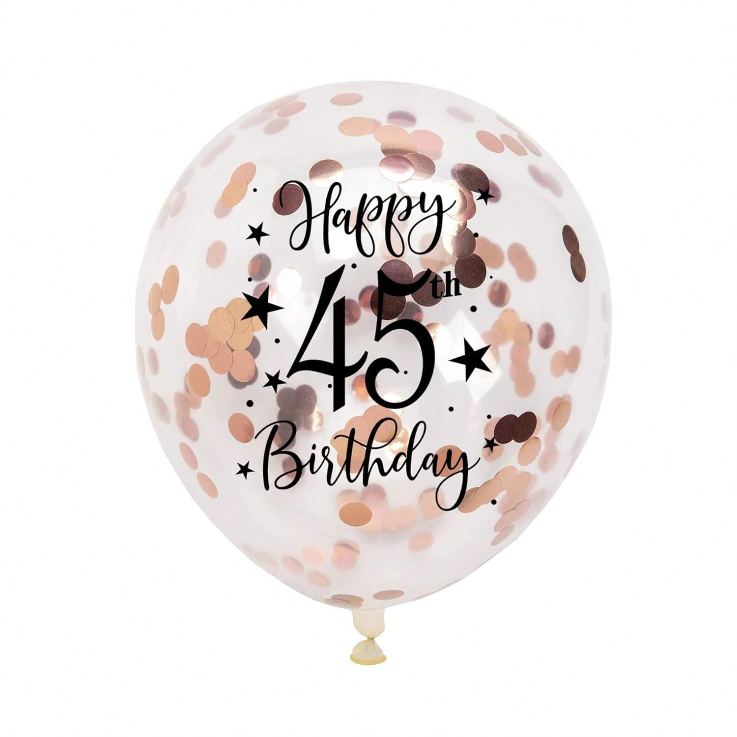 Rose Gold 16th Confetti Balloons for 16th Birthday Party Decor