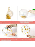 Gold 92nd Confetti Balloons for 92nd Birthday Party Decor
