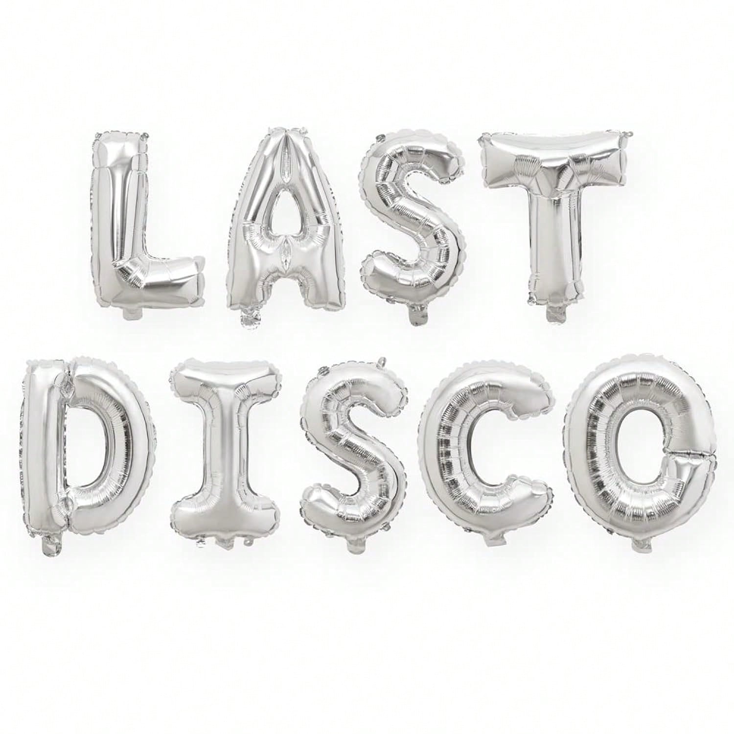 16" Silver Disco Foil Balloons for Bachelorette Party & Bride Supplies