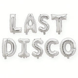 16" Silver Disco Foil Balloons for Bachelorette Party & Bride Supplies