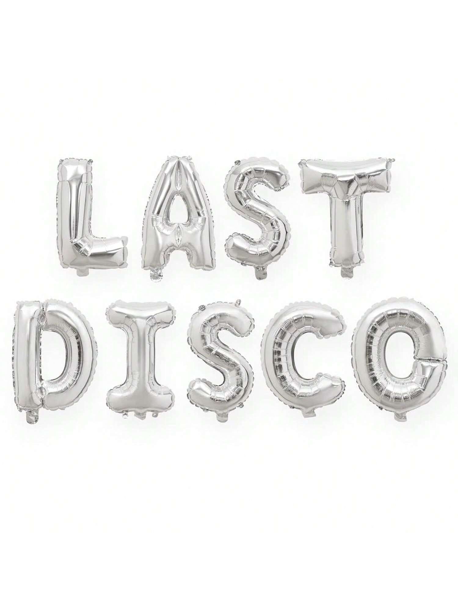 16" Silver Disco Foil Balloons for Bachelorette Party & Bride Supplies