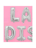 16" Silver Disco Foil Balloons for Bachelorette Party & Bride Supplies
