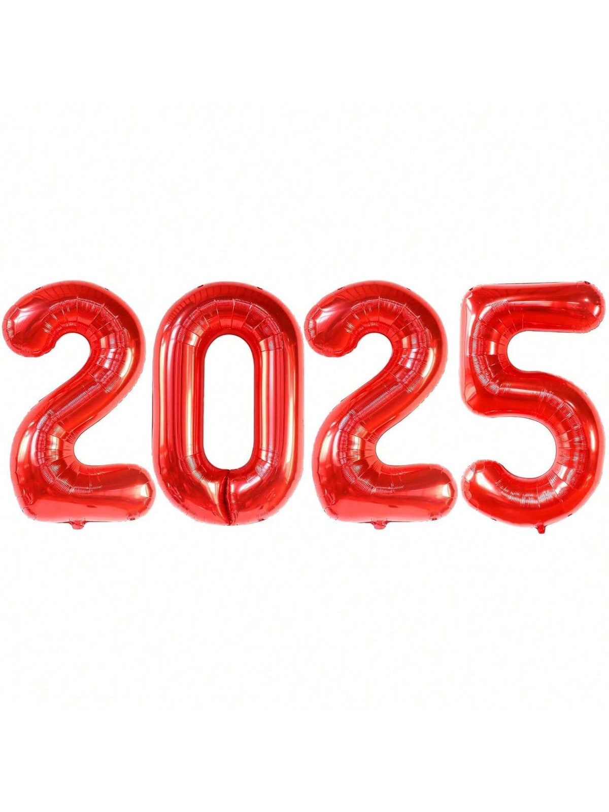 40in Red Jumbo 2025 Number Balloons for New Year and Lunar Festival Decor