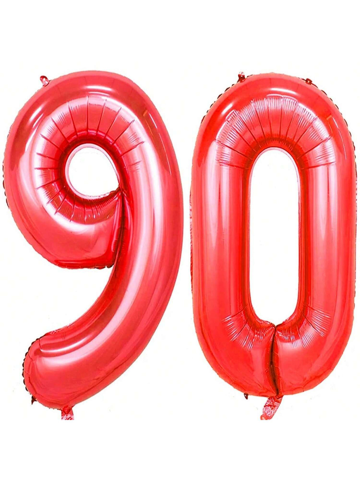 40in Red Foil Number 90 Balloons for 90th Birthday Party Decor