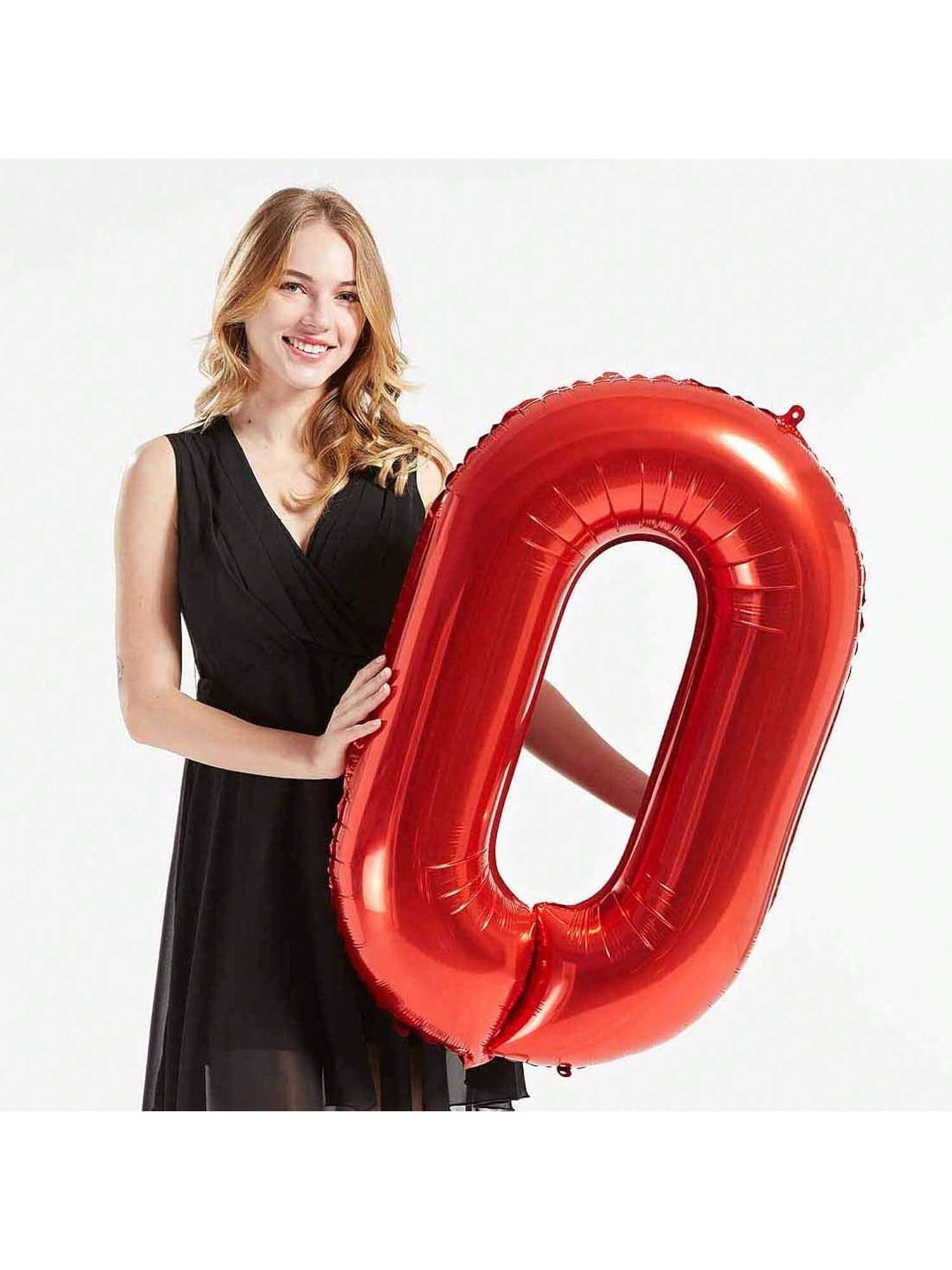 40in Red Foil Number 90 Balloons for 90th Birthday Party Decor