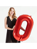 40in Red Foil Number 90 Balloons for 90th Birthday Party Decor