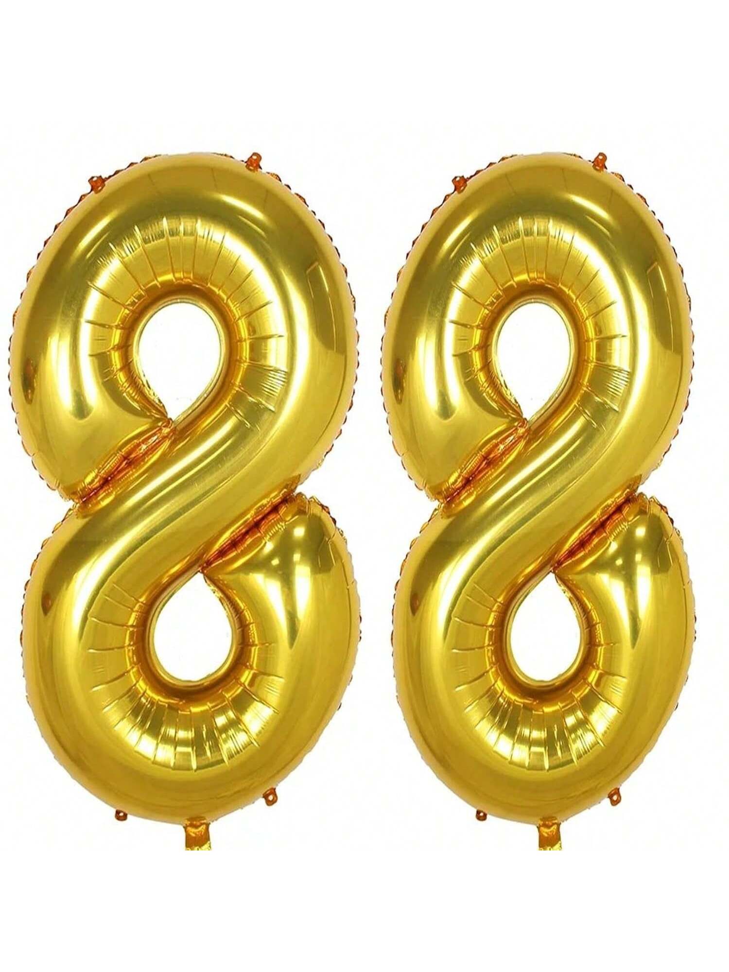 40Inch Gold Foil 88 Helium Jumbo Digital Number Balloons, 88Th Birthday Decoration For S Or S, Sweet 88 Birthday Party Supplies -