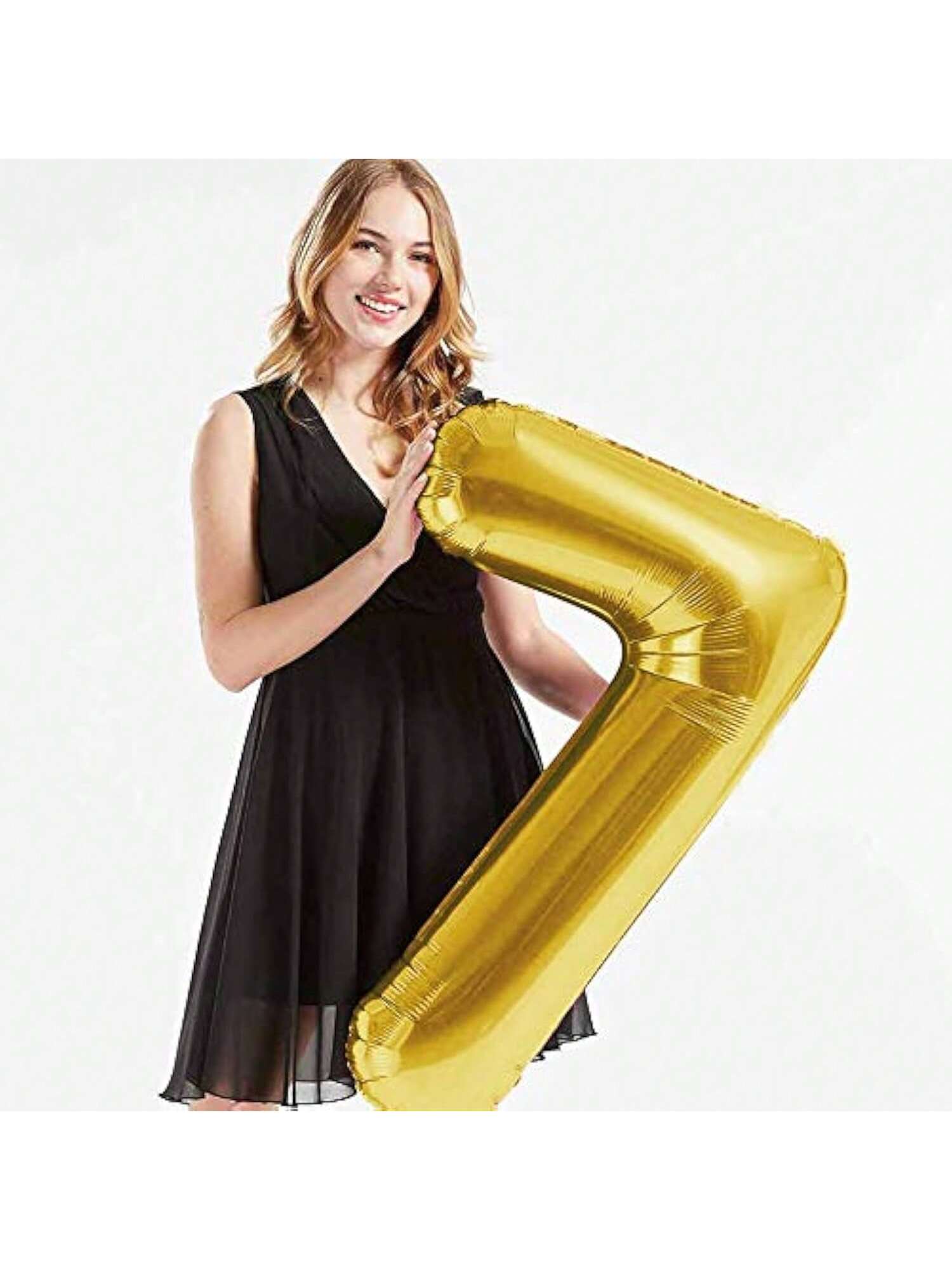 40" Gold Foil 75 Helium Number Balloon for 75th Birthday Party Supplies