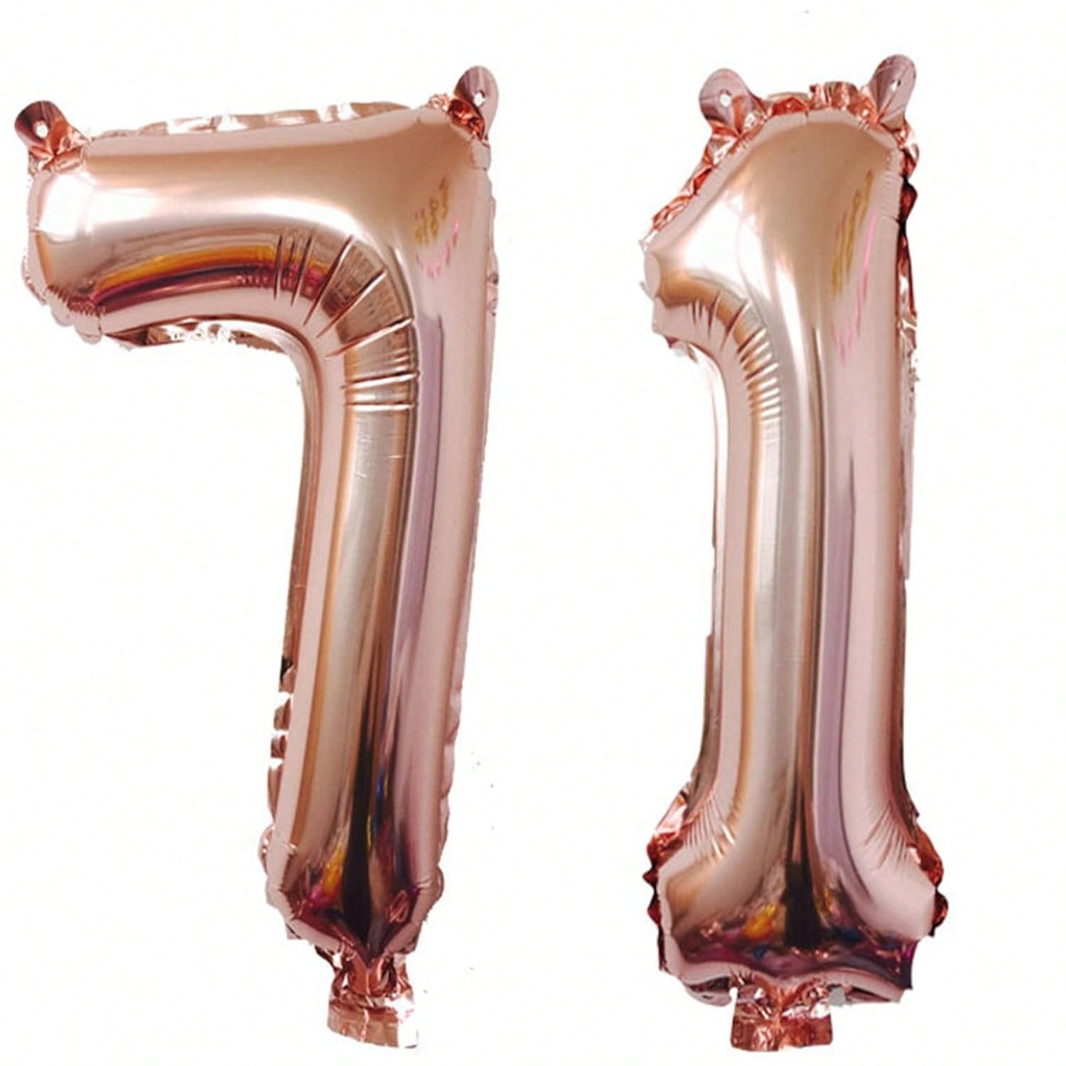 40-Inch Rose Gold Foil 71 Helium Number Balloon for 71st Birthday Party Decor