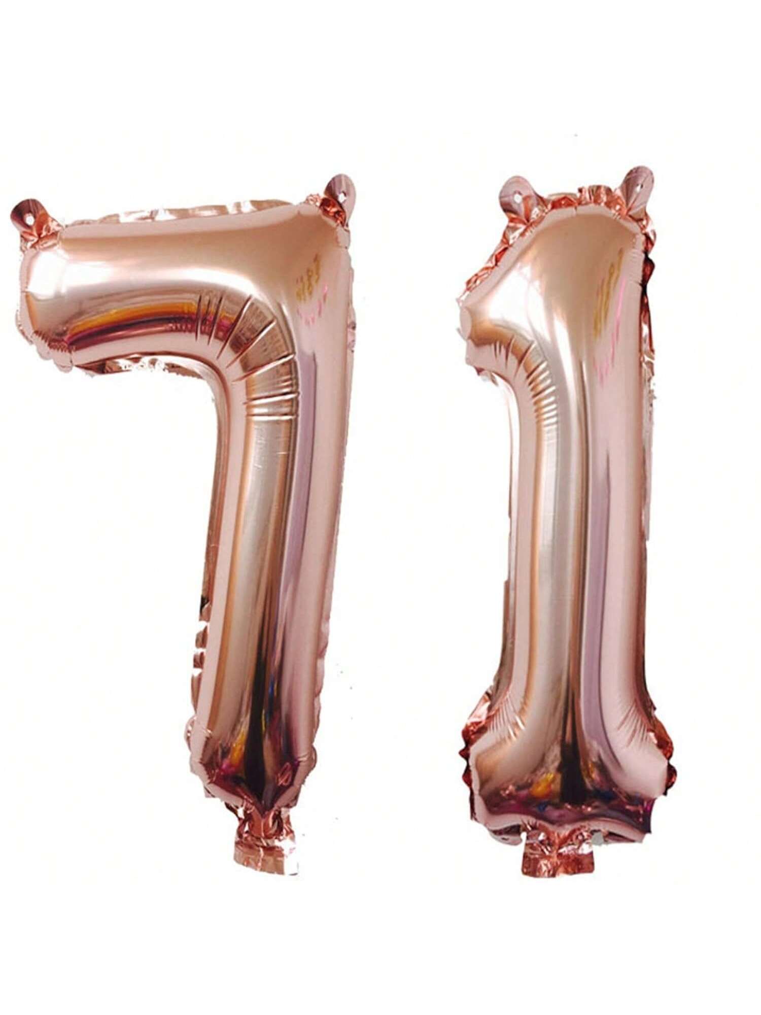 40-Inch Rose Gold Foil 71 Helium Number Balloon for 71st Birthday Party Decor