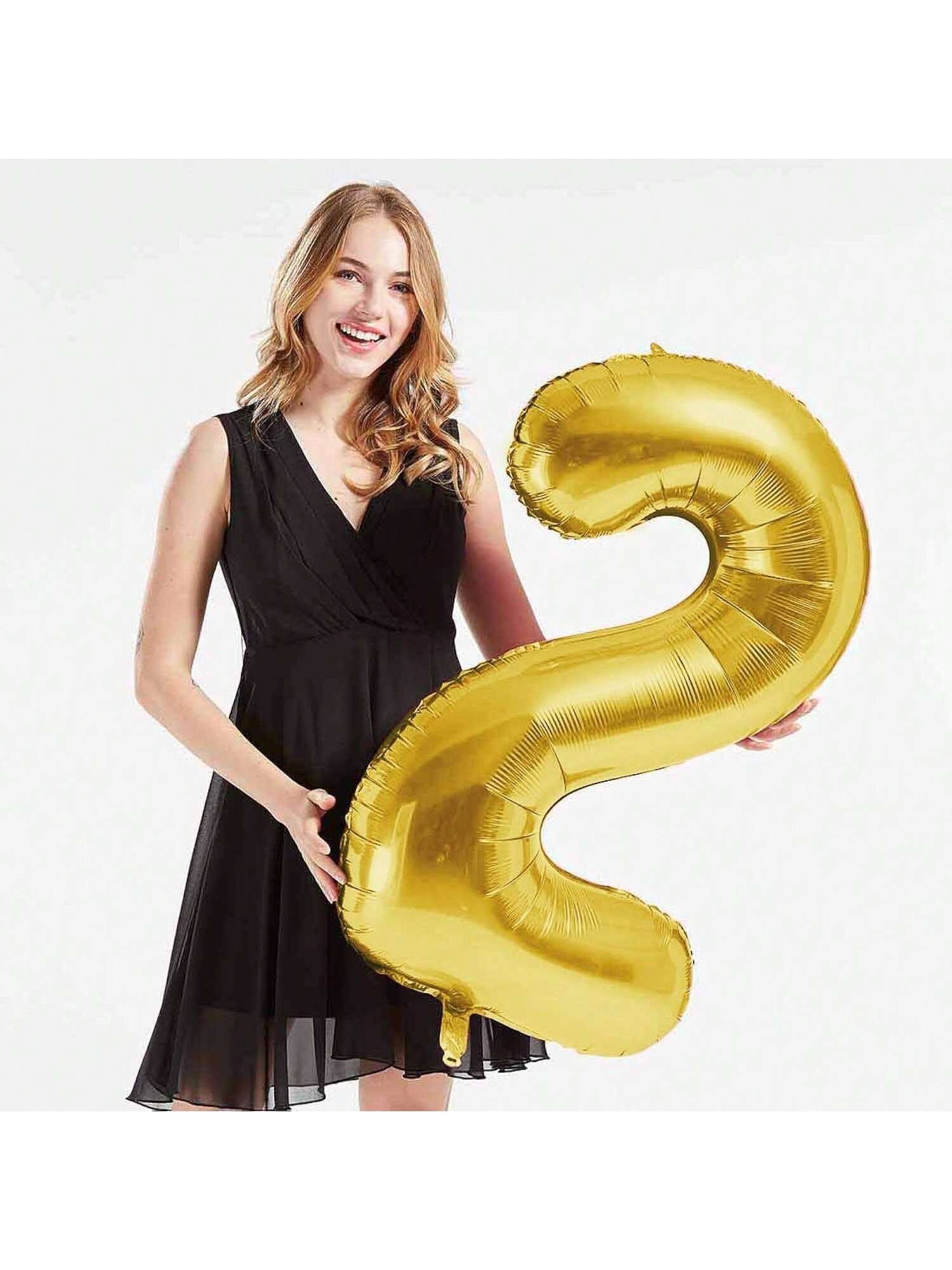 40" Gold Foil 62 Helium Number Balloon for 62nd Birthday Party Supplies