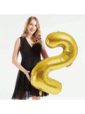 40" Gold Foil 62 Helium Number Balloon for 62nd Birthday Party Supplies