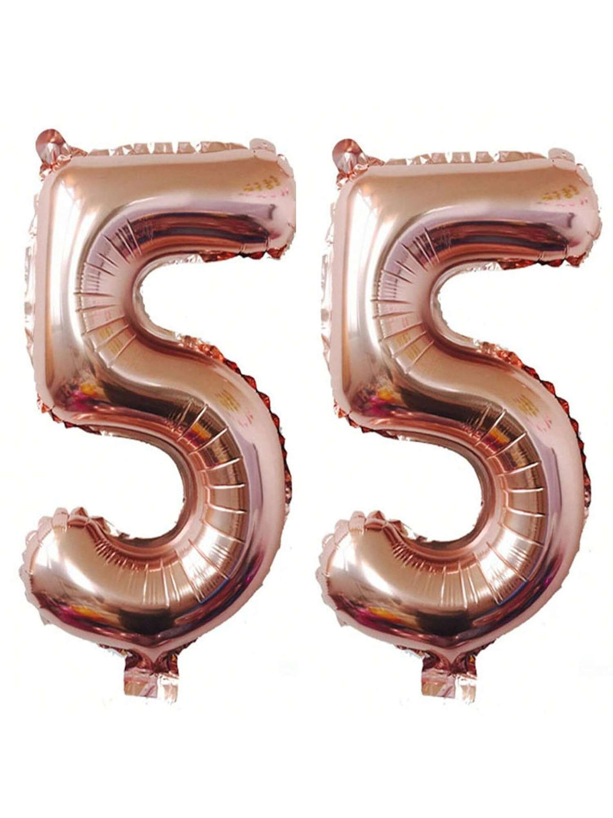 40-Inch Rose Gold Foil 55 Helium Number Balloon for 55th Birthday Party Decor