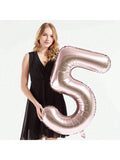 40-Inch Rose Gold Foil 55 Helium Number Balloon for 55th Birthday Party Decor