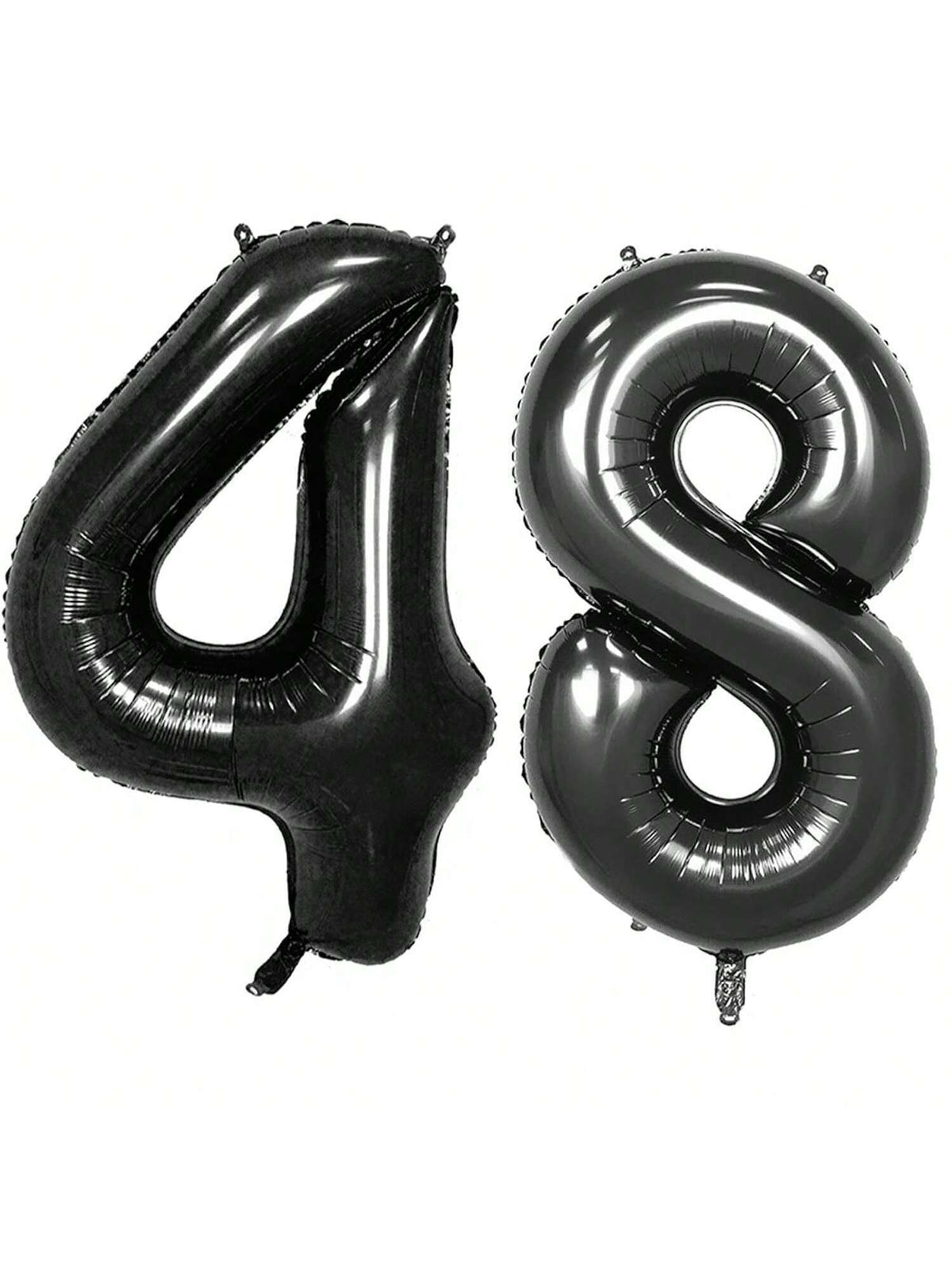 40in Black Foil Number 48 Balloons for 48th Birthday Party Decor