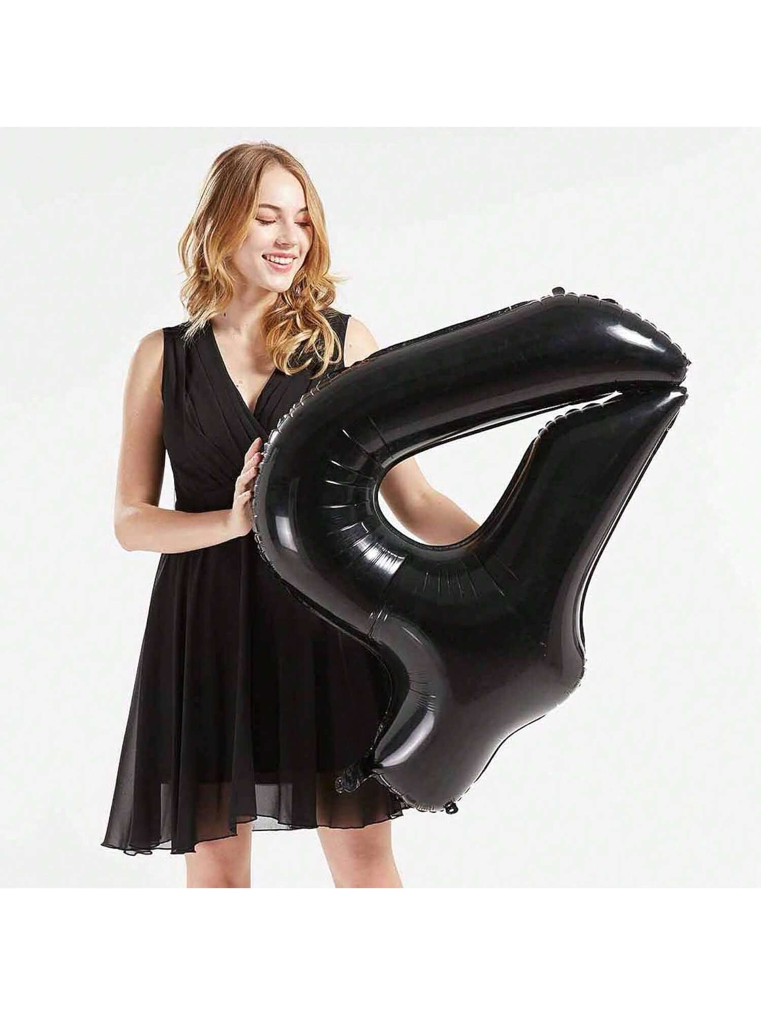 40in Black Foil Number 48 Balloons for 48th Birthday Party Decor