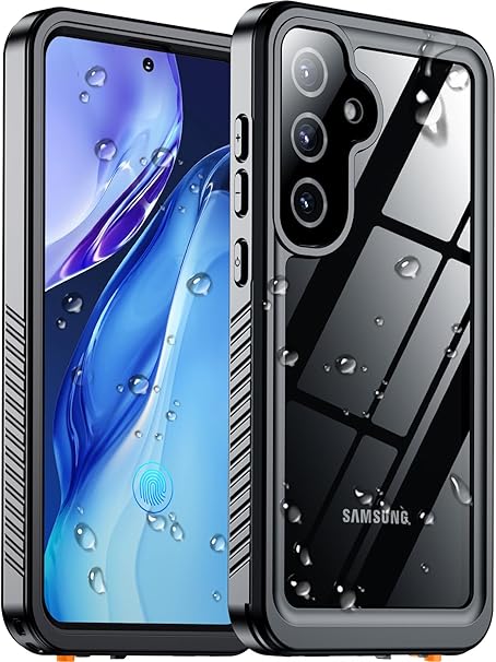 Samsung Galaxy S25 Plus Waterproof Case, Shockproof, Lens & Screen Protector, Black