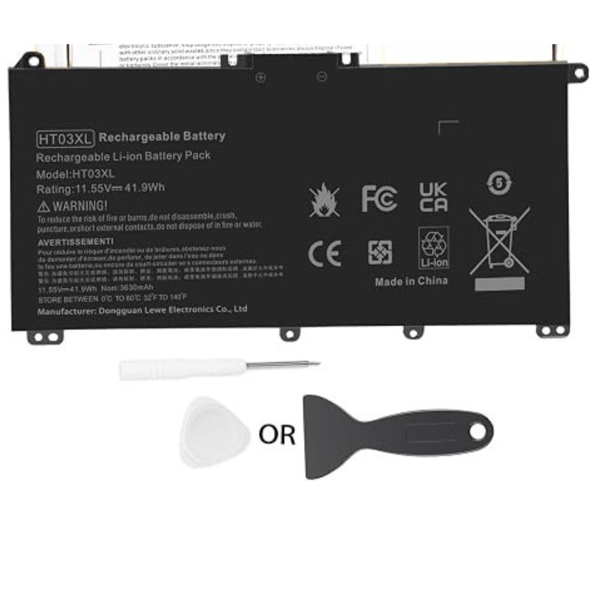 4GVMP 7.6V 68Wh Replacement Laptop Battery for Dell Latitude 5400 5500 and Precision 3540 3550